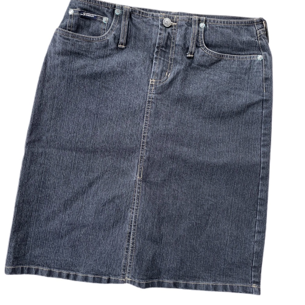 Squeeze brand retro denim skirt